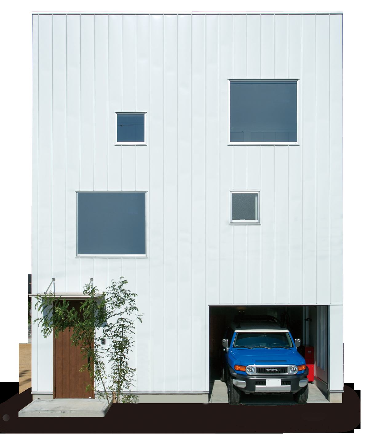 インナーガレージのある家